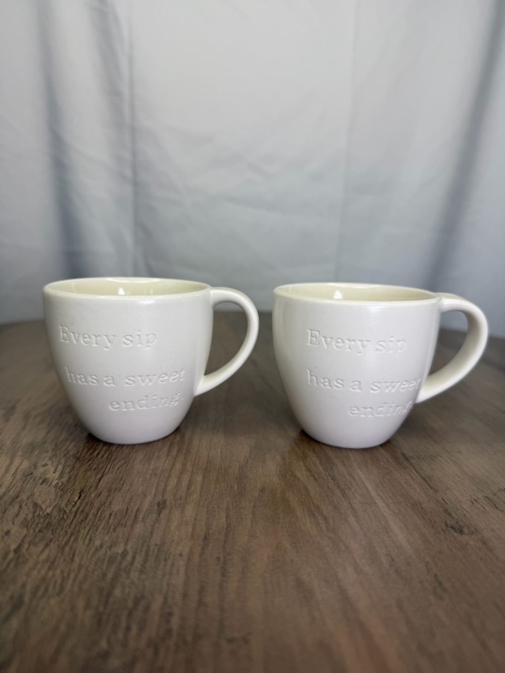 STARBUCKS 2013 Demitasse Espresso Cup EVERY SIP HAS A SWEET ENDING Set Of 2